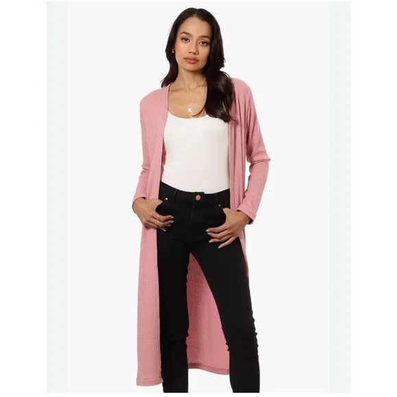 INC International Concepts Sweaters Inc Womens Ribbed Duster